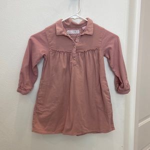 Zara baby muted pink dress- 4-5 years
